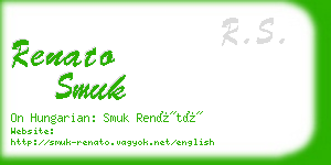renato smuk business card